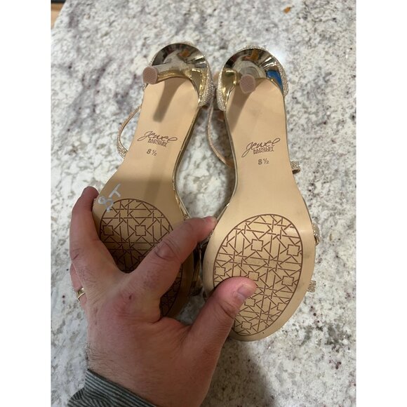 Jewel Badgley Mischka Galen Platform Glitter Evening Shoe - Size 8.5‎ - Picture 6 of 8